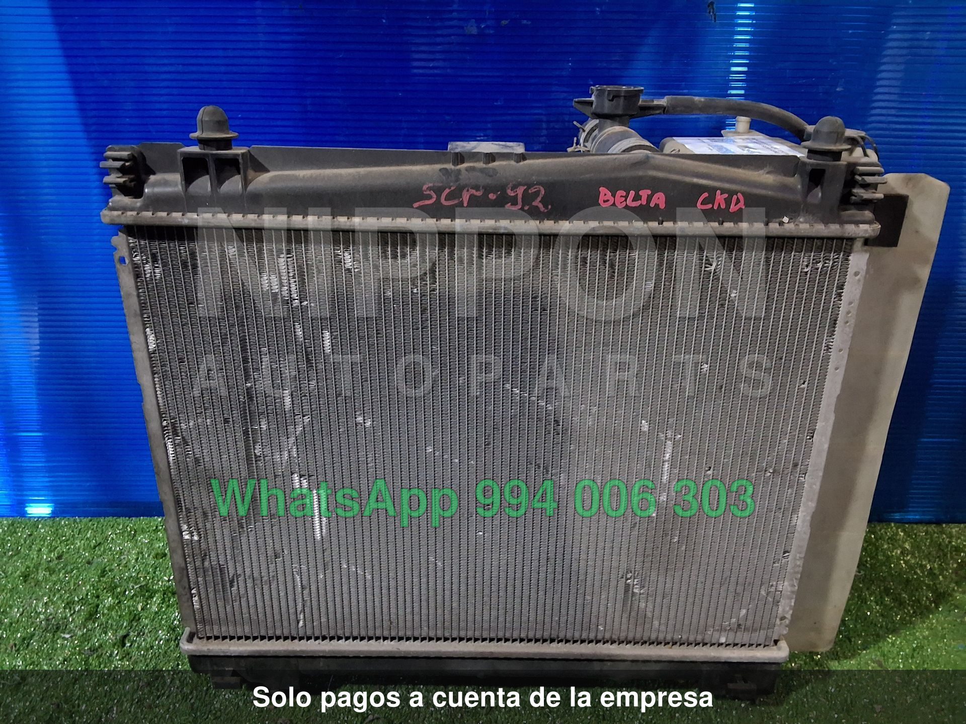 RADIADOR GASOLINERO TOYOTA BELTA 2005-2012 SEDAN KSP92 SCP92