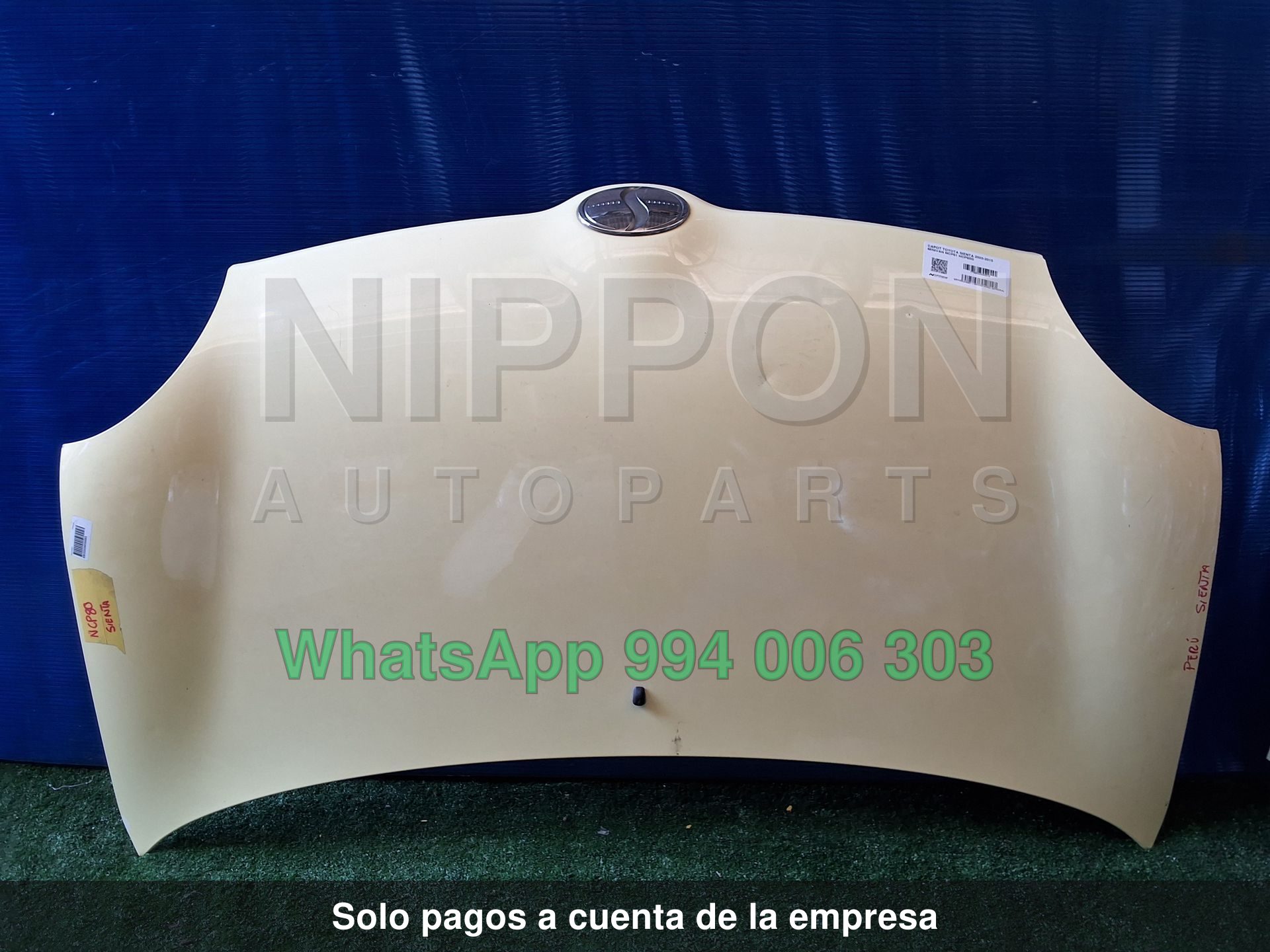 CAPOT TOYOTA SIENTA 2003-2015 MINIVAN NCP81 NCP85G