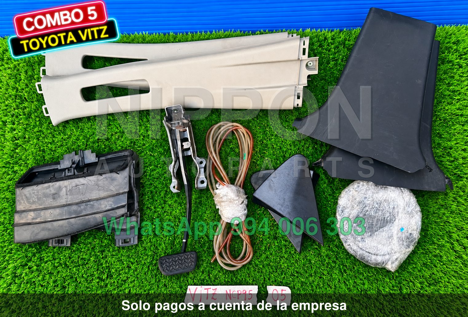COMBO DE ACCESORIOS TOYOTA VITZ 2005-2010 HATCHBACK KSP90 NCP95