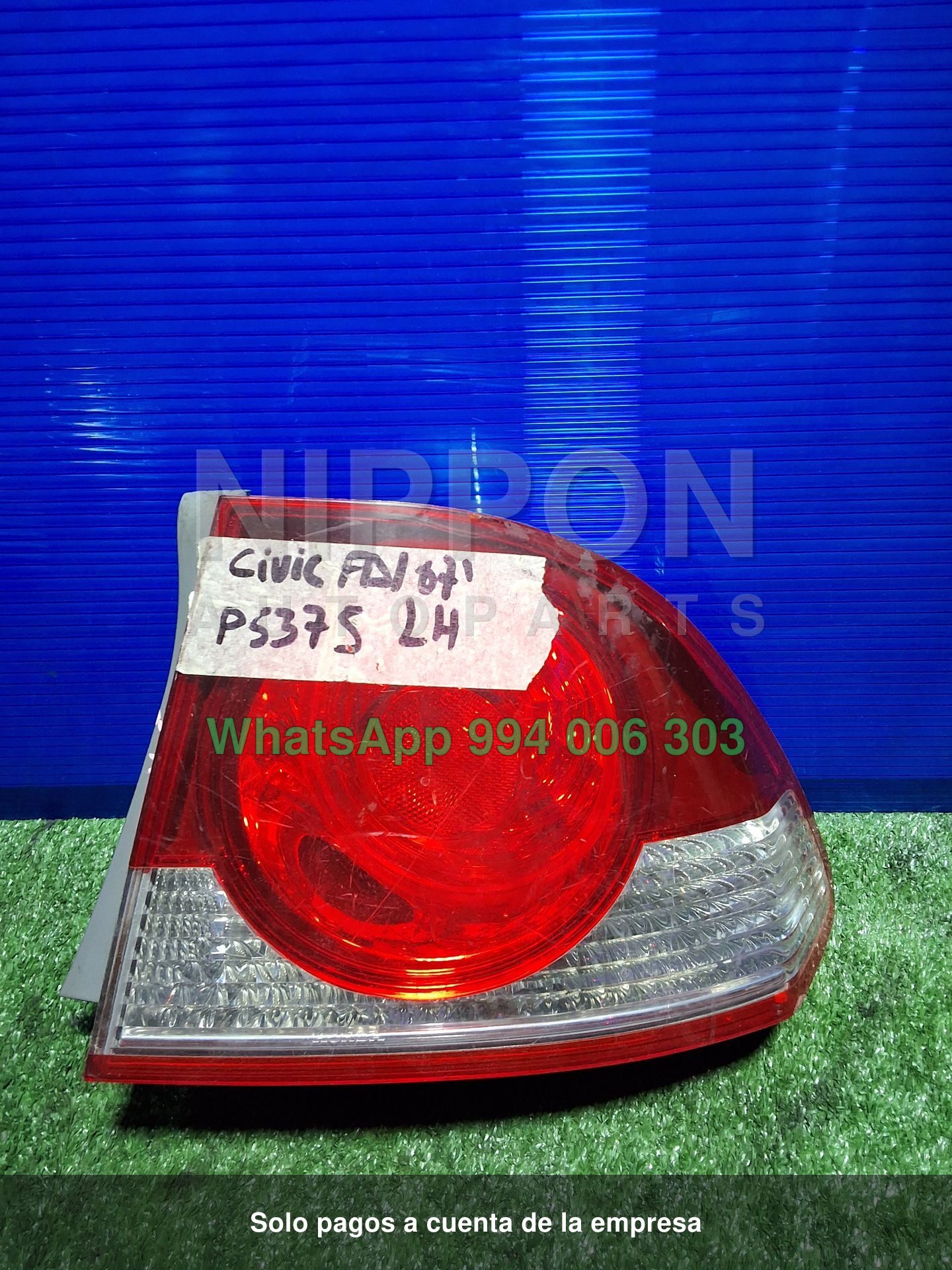 FARO POSTERIOR RH HONDA CIVIC 2005-2011 SEDAN FD1 FD3