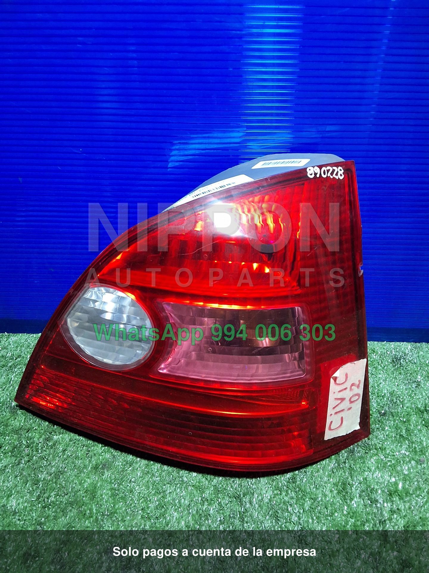 FARO POSTERIOR RH HONDA CIVIC 2000-2003 HATCHBACK EU1 EU4