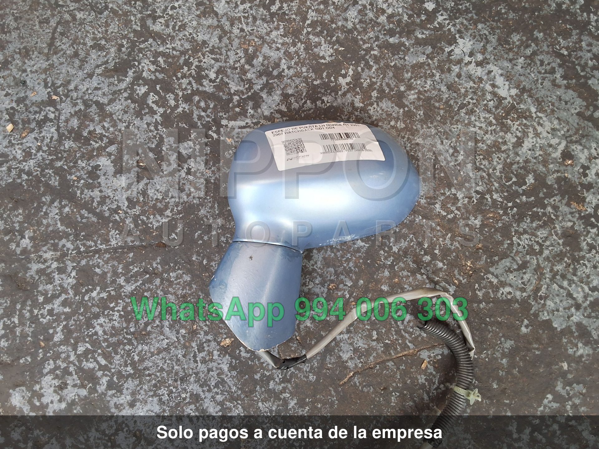 ESPEJO DE PUERTA LH HONDA FIT 2001-2007 HATCHBACK GD1 GD4