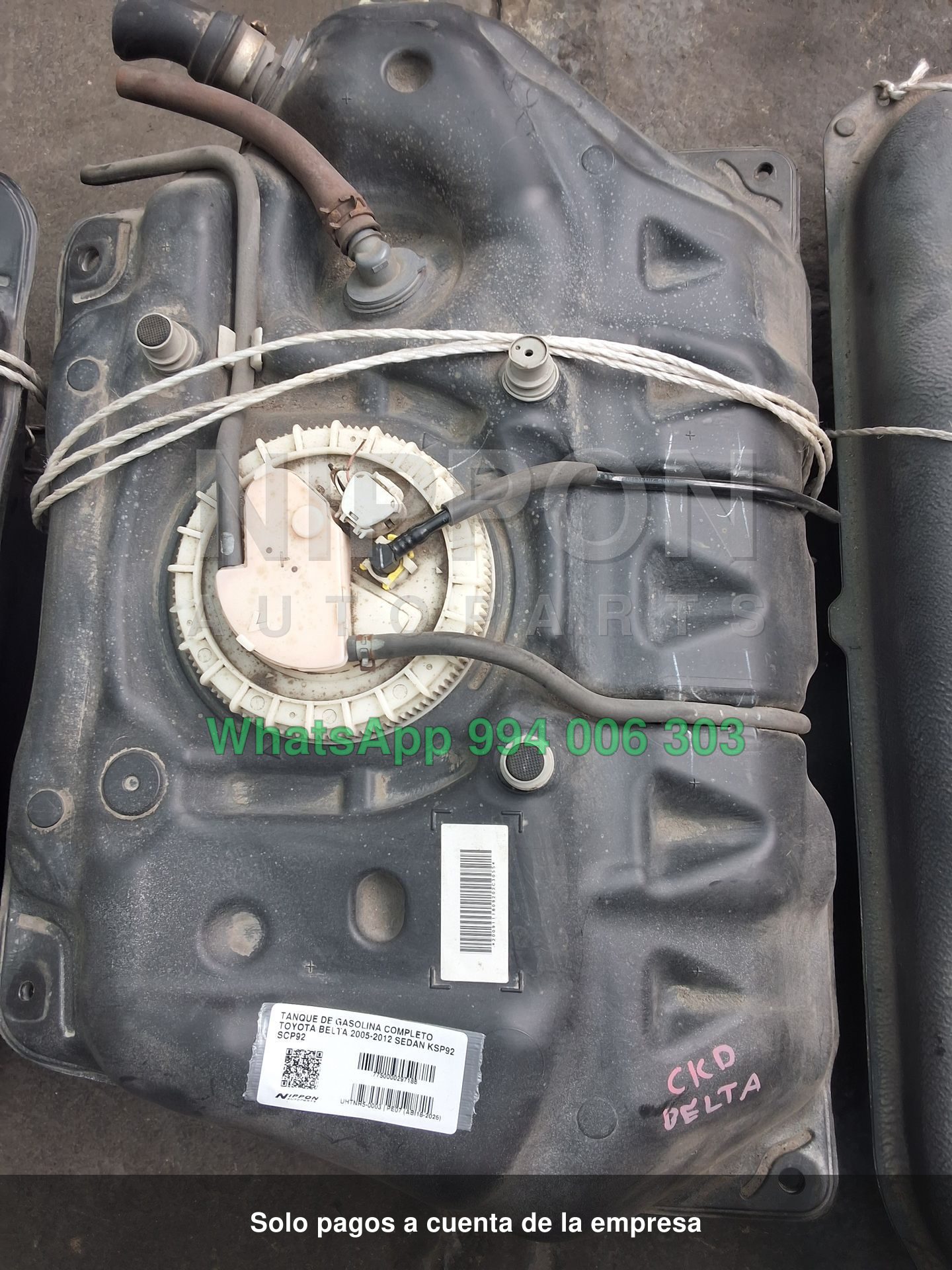 TANQUE DE GASOLINA COMPLETO TOYOTA BELTA 2005-2012 SEDAN KSP92 SCP92