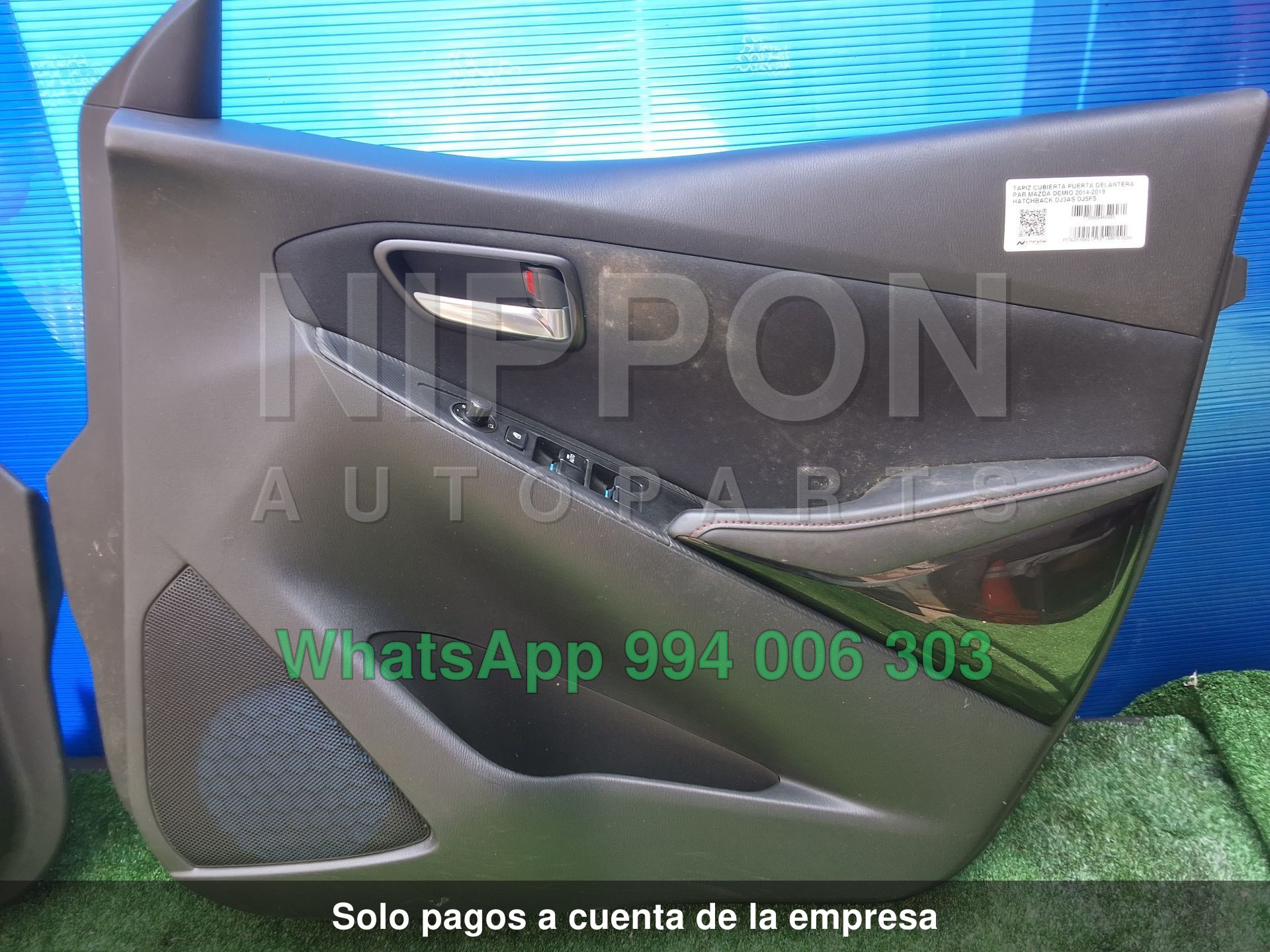 TAPIZ CUBIERTA PUERTA DELANTERA PAR MAZDA DEMIO 2014-2019 HATCHBACK DJ3AS DJ5FS
