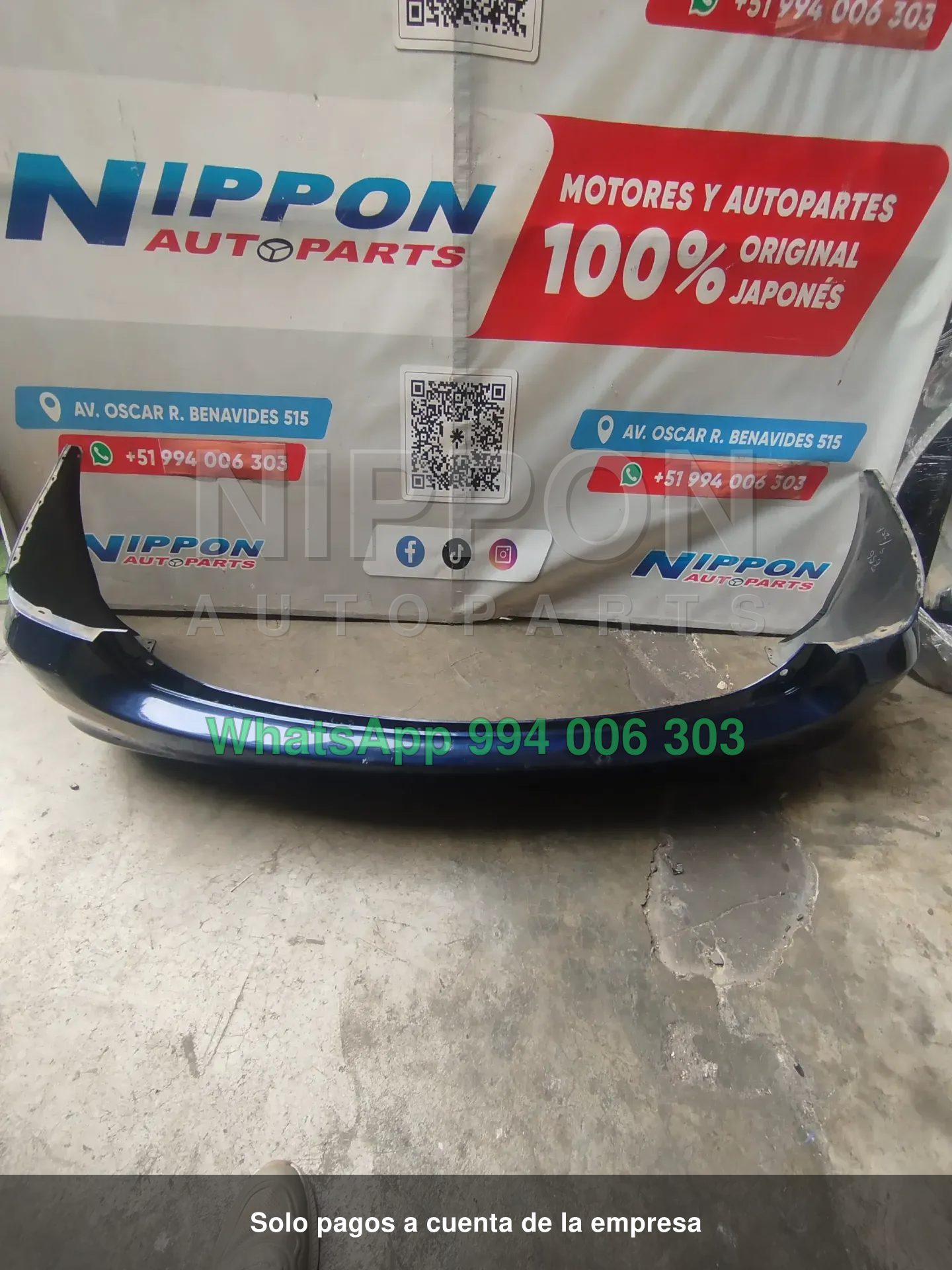PARACHOQUE POSTERIOR TOYOTA FIELDER 2006-2012 SW NZE141G ZRE144G